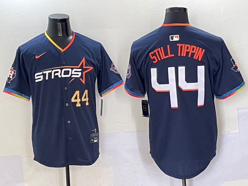 Men Houston Astros #44 Still Tipin Blue Fourth generation Joint Name Nike 2025 MLB Jersey style 3->houston astros->MLB Jersey